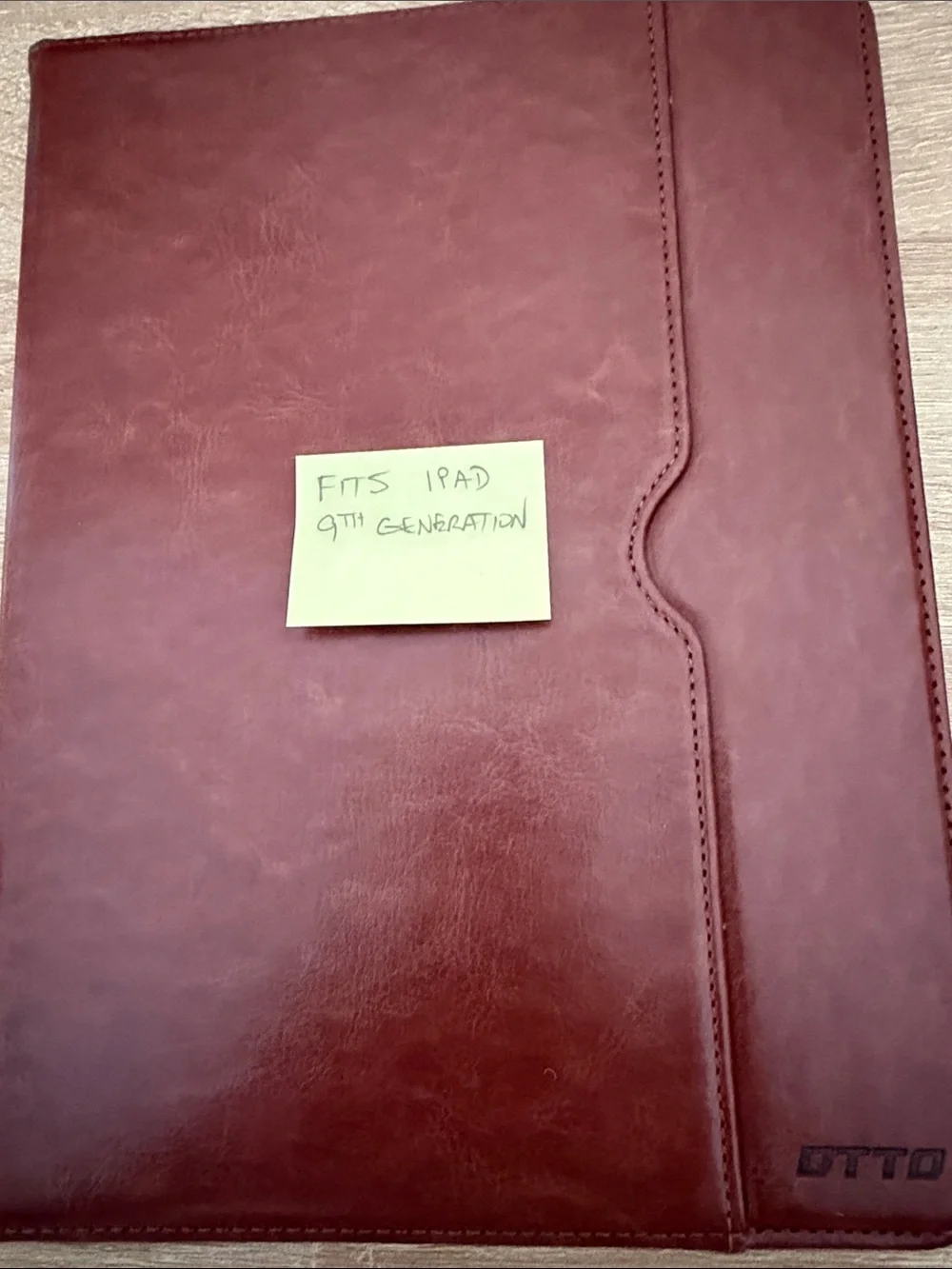 Brown Leather Look Tablet Folio Case